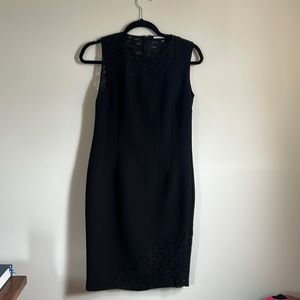 Tahari classic dress with black lace